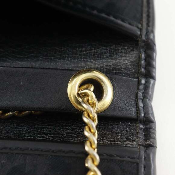 CHRISTIAN DIOR Vintage Black Canvas Shoulder Bag main image 7